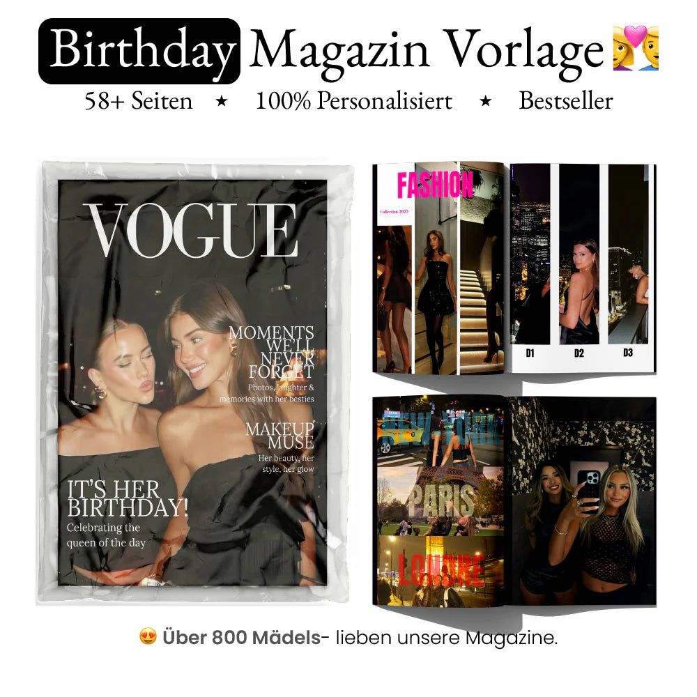 Birthday Magazin Geschenk
